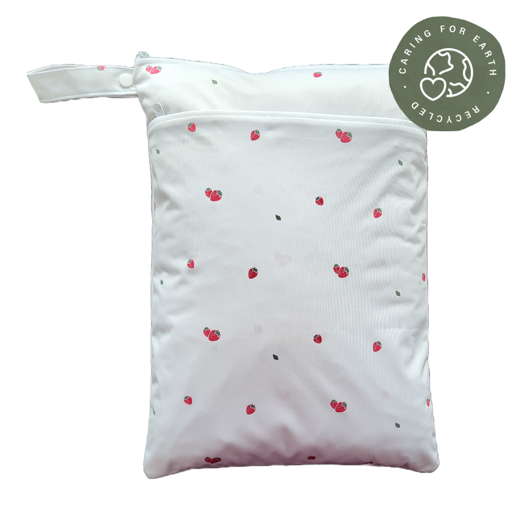 The Swedish Forest | Wetbag medium: Humleblomster vit - - MamaMilla