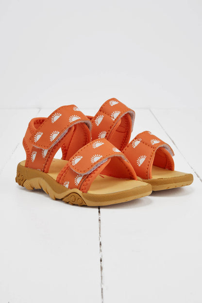 Grass &amp; Air orange farveskift sandaler