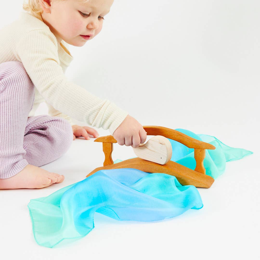 Sarahs Silk Mini Enchanted Playsilks - 100% Silk Natural, Waldorf Toys: Starry Night - - MamaMilla