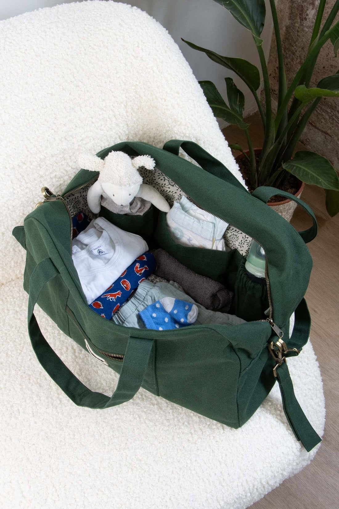 Hindbag Pusletaske Økologisk Bomuld Grøn
