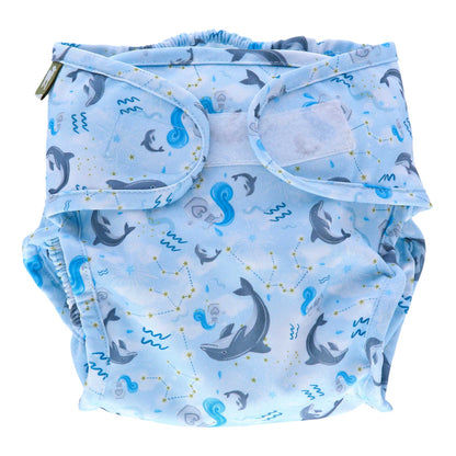 Aquarius Wrap - reusable nappy wrap - MamaMilla