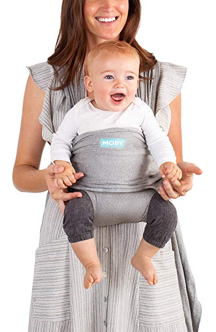 Moby - Fit Strækvikle/Bæresele - Heathered Grey - Strækvikle - MamaMilla