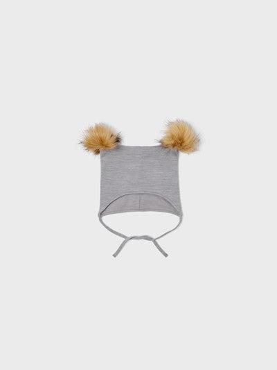 Name it Hue i uld med Pom Pom - Wuppo - Silver Filigree - Baby hue - MamaMilla