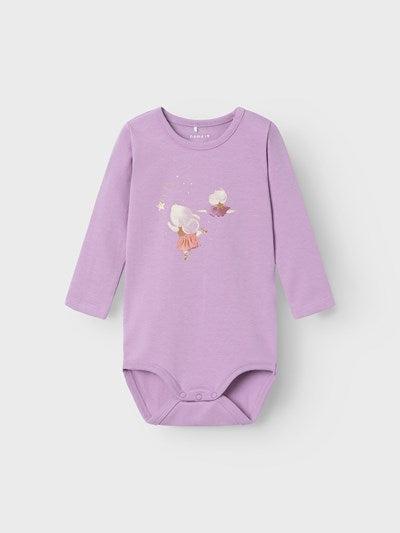 Name it body med tyl-detalje - Ryra - Ballerinamus -Lavender Mist - Body - MamaMilla