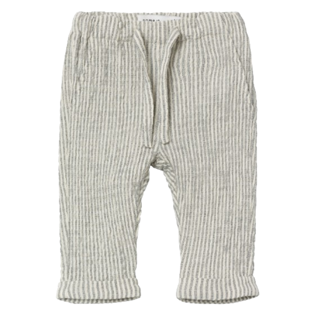 Name it bukser i bomuld - Blå striber - Bukser - MamaMilla