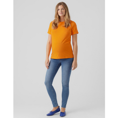 Mamalicious slim fit ventejeans - Desota - Medium Blue Denim - Graviditetstøj - MamaMilla