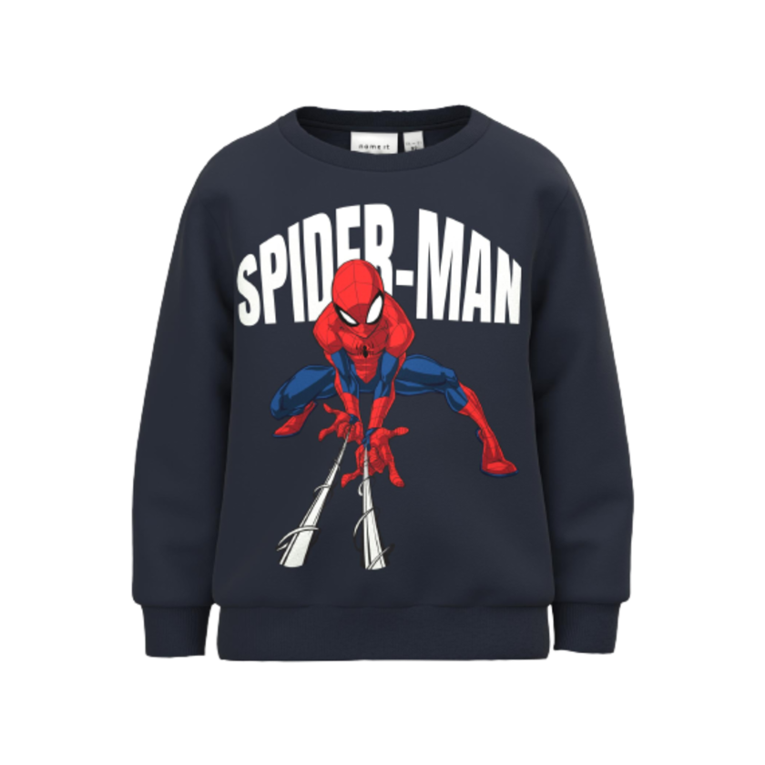 Name it sweat shirt - Spiderman - Dark Sapphire - Tøj - MamaMilla