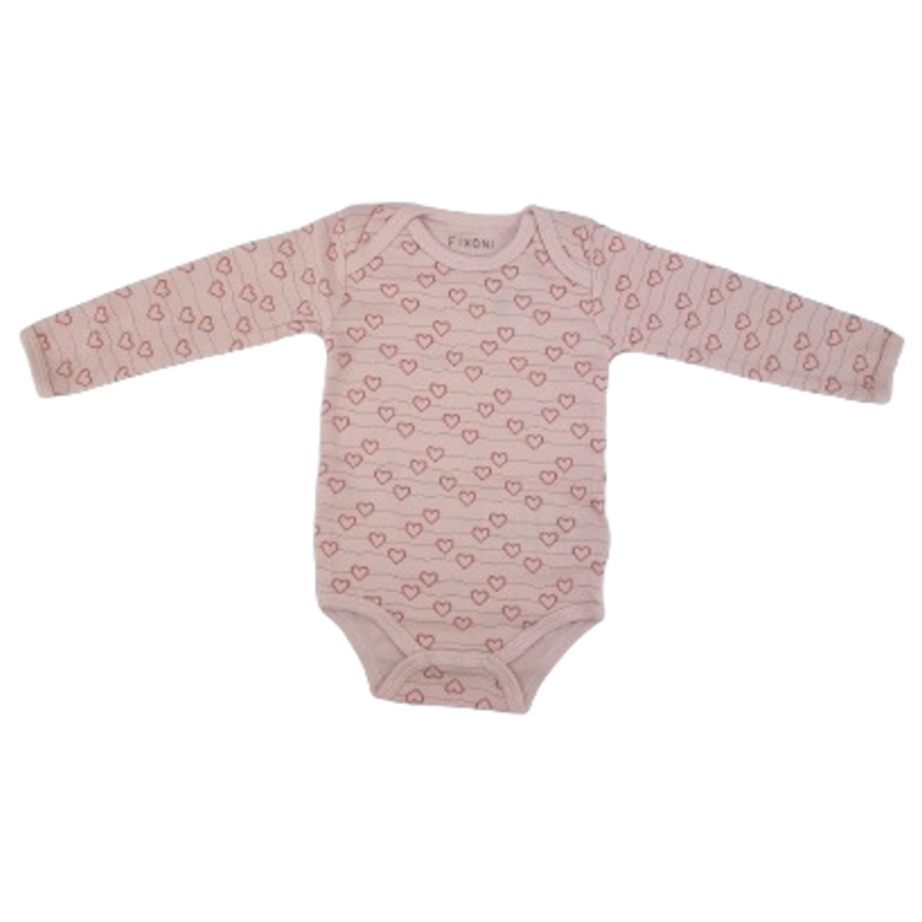 Fixoni body - New Nadja - Hjerter - Rosa - Tøj - MamaMilla