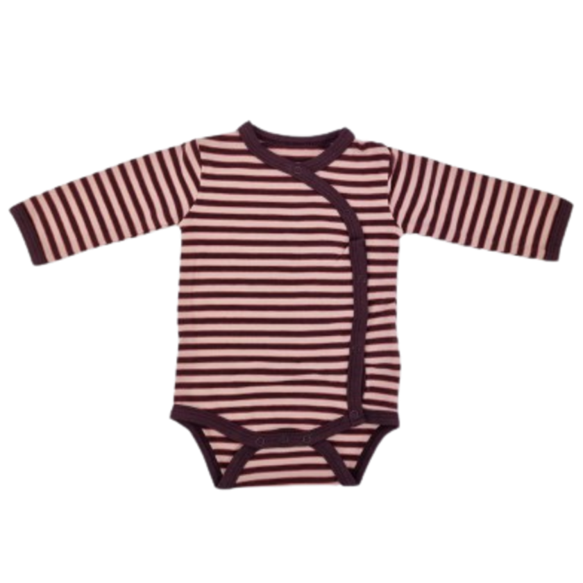 Small Rags body med sideluk - Striber - Rosa - Body - MamaMilla