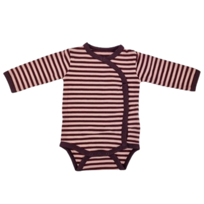 Small Rags body med sideluk - Striber - Rosa - Body - MamaMilla