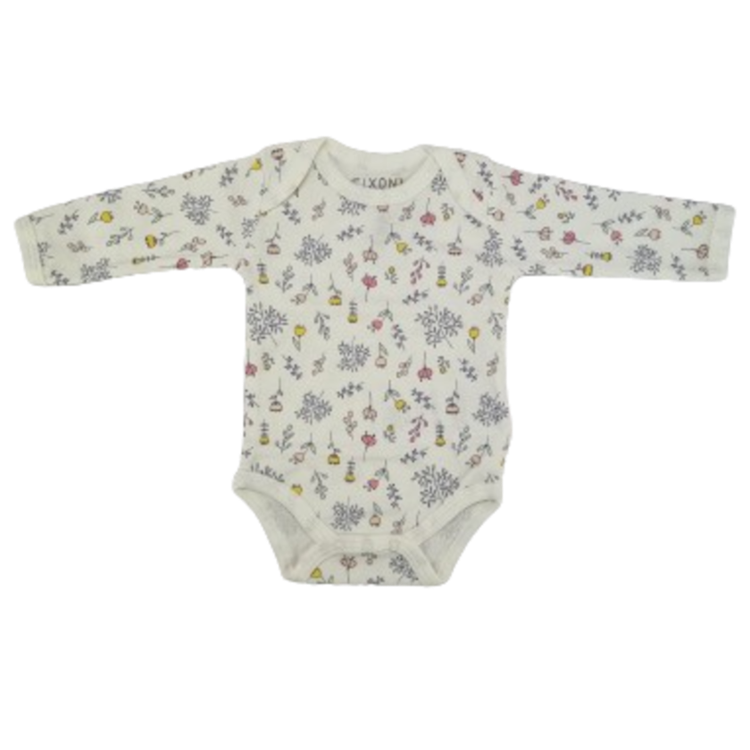 Fixoni body - New Nadja - Blomster - White - Tøj - MamaMilla