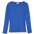 Minymo Top med lange ærmer i rib - Victoria Blue - t-shirt - MamaMilla