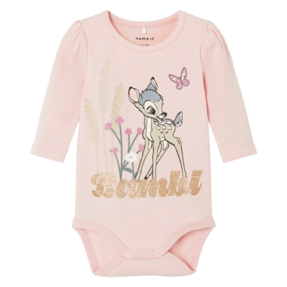 Name it body med Disney motiv og glimmer - Droma - Bambi - Sepia Rose - Body - MamaMilla