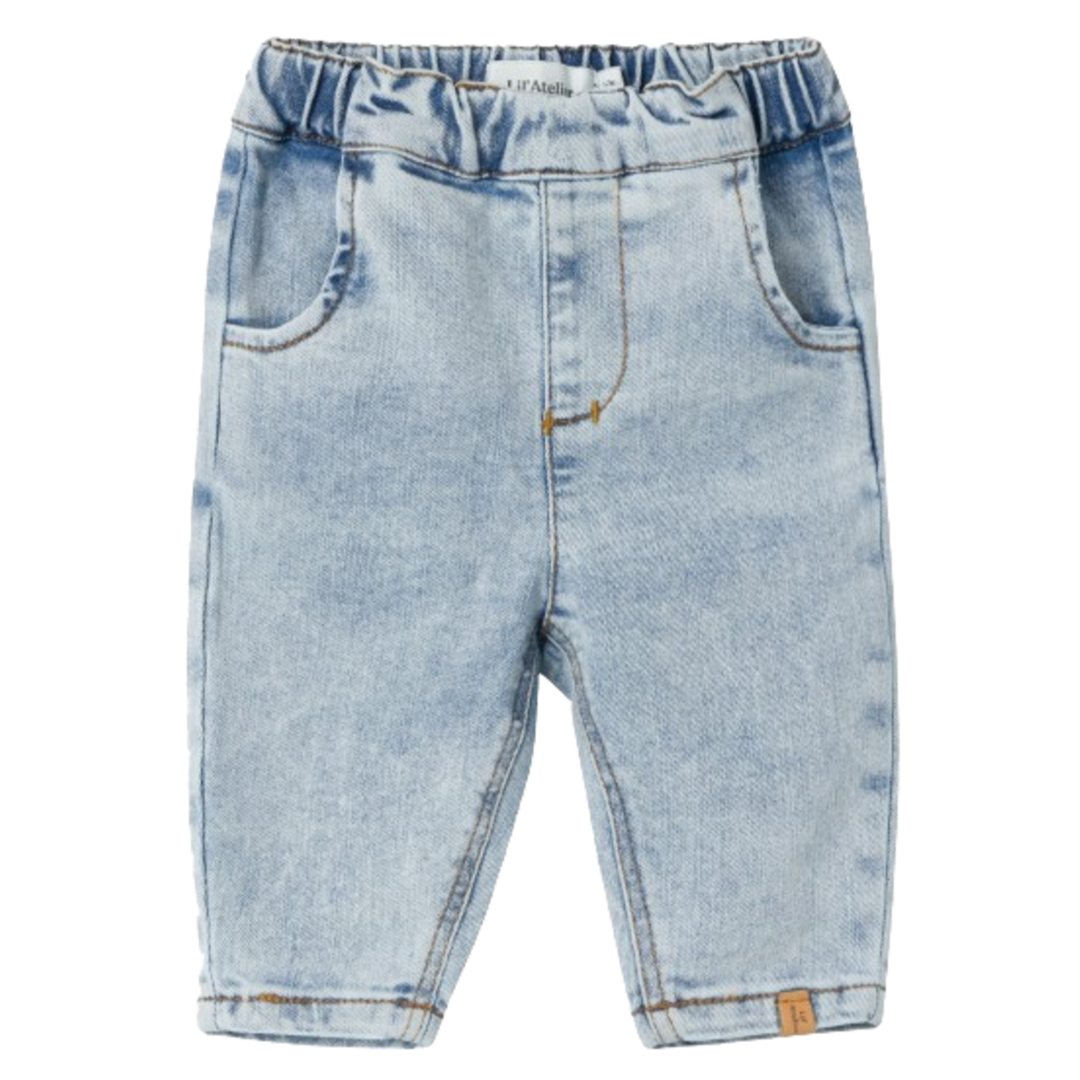 Lil' Atelier bløde jeans - Ben - Light Blue Denim - Bukser - MamaMilla