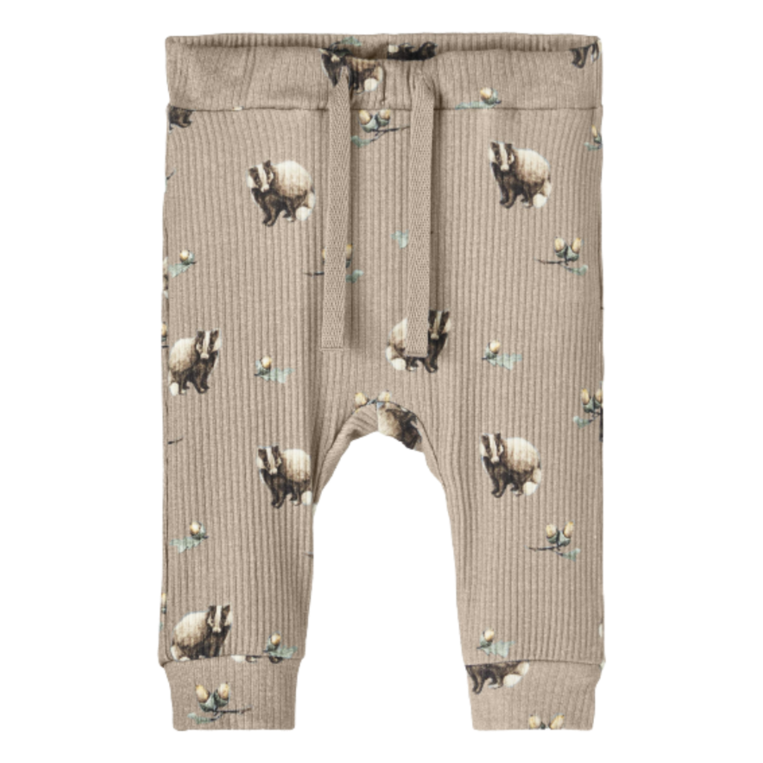 Name it leggings med grævling - Humus - Leggings - MamaMilla
