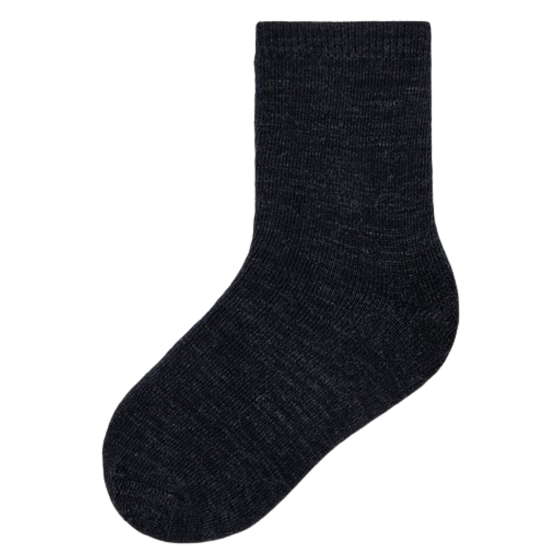Name it Uld Frotté Sokker - Waksi - Blue Graphite - sokker - MamaMilla