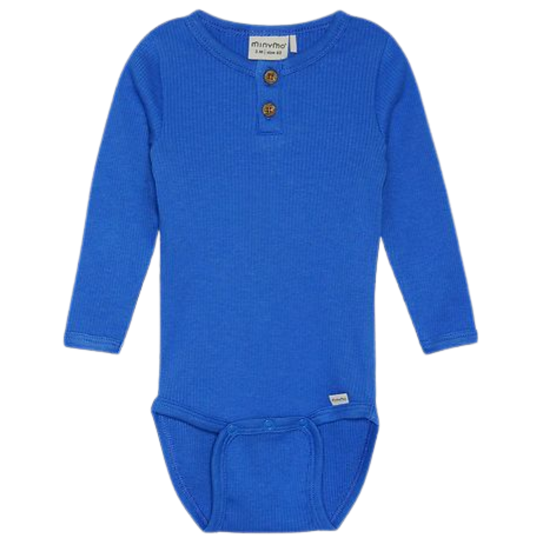 Minymo Body i Rib - Victoria Blue - Body - MamaMilla