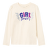Name it t-shirt med print og glimmer - Roselin - Girl Power - Whitecap Grey - t-shirt - MamaMilla