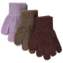 Mikk-line magiske strikvanter med glimmer - 3 pack - Dark Mink/Black Slate/Chalk Violet - Vanter - MamaMilla