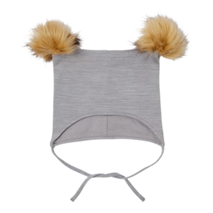 Name it Hue i uld med Pom Pom - Wuppo - Silver Filigree - Baby hue - MamaMilla