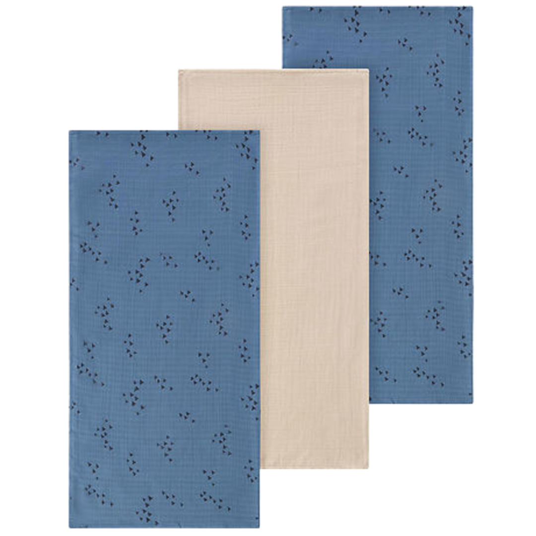 Name it 3-pack økologiske stofbleer - Nosso - Bluefin - Stofbleer - MamaMilla