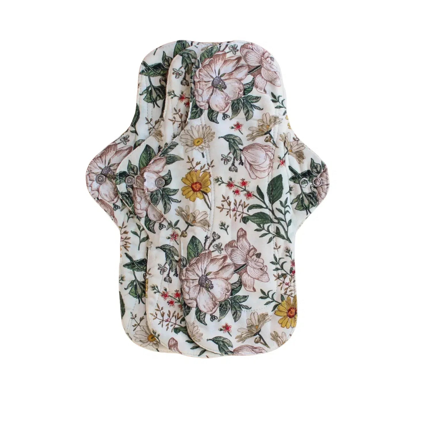 Womens Place Natbind (stofbind) i Økologisk Bambus/bomuldsgauze - 3 styks - Blomster - Natbind - MamaMilla