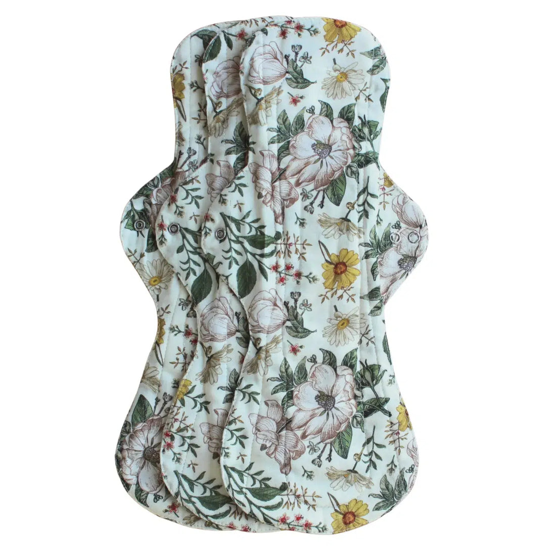 Womens Place Efterfødselsbind (stofbind) i Økologisk Bambus/bomuldsgauze - 3 styks - Blomster - Efterfødselsbind - MamaMilla