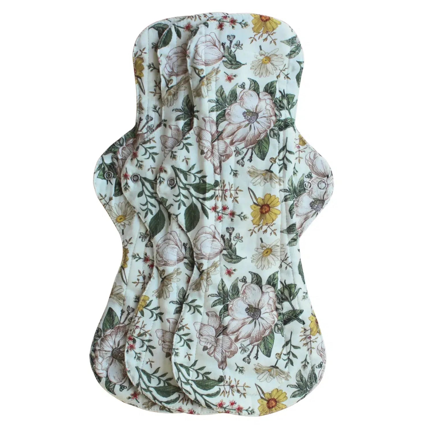 Womens Place Efterfødselsbind (stofbind) i Økologisk Bambus/bomuldsgauze - 3 styks - Blomster - Efterfødselsbind - MamaMilla