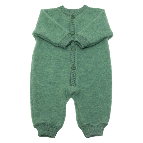 Joha køredragt med knapper i uld - Grøn - køredragt - MamaMilla