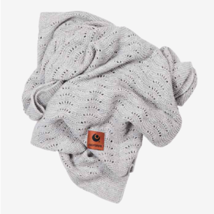 EasyGrow babytæppe med bambus og uld - Grey - Babytæppe - MamaMilla