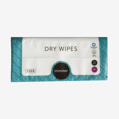 Mininor vaskeklude - Dry Wipes - 20 stk. - Stofbleer - MamaMilla