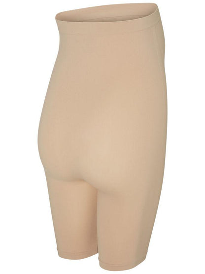 Mamalicious korte leggings/shorts til gravide - Nude - Graviditetstøj - MamaMilla