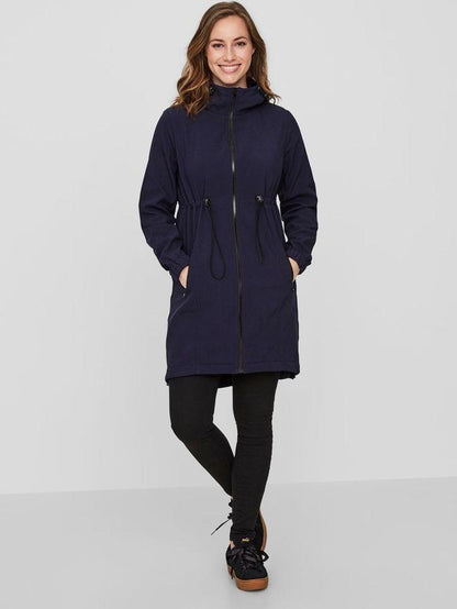 Mamalicious 3i1 softshell bære- og graviditetsjakke - Mørkeblå - Bærejakke - MamaMilla