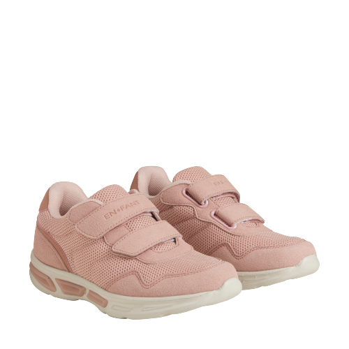 EN FANT letvægts sneakers med velcro og lys - Misty Rose - sko - MamaMilla