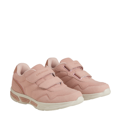 EN FANT letvægts sneakers med velcro og lys - Misty Rose - sko - MamaMilla