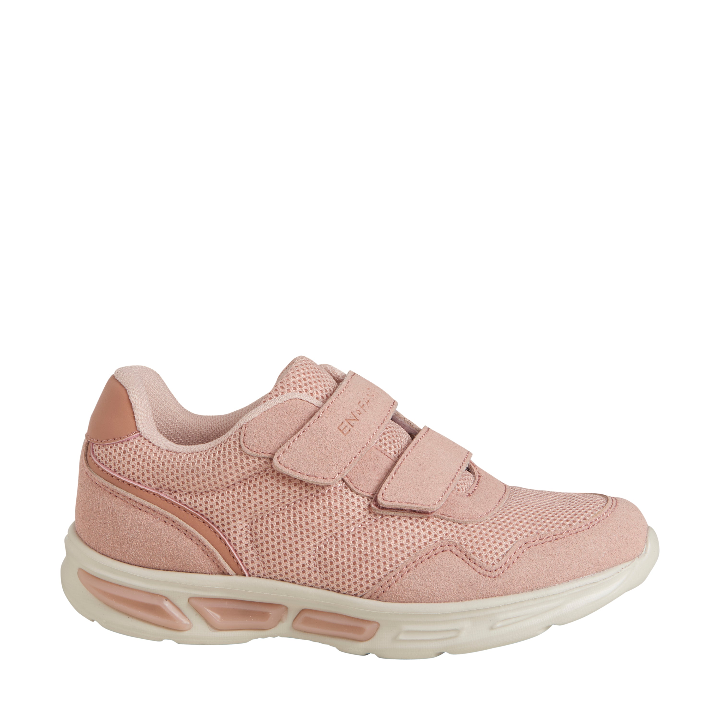 EN FANT letvægts sneakers med velcro og lys - Misty Rose - sko - MamaMilla