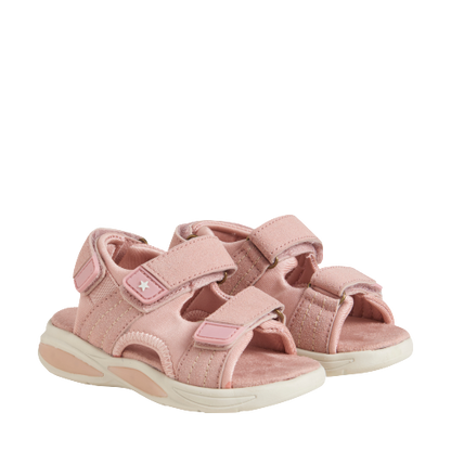 EN FANT letvægts sandaler med velcro og lys - Misty Rose - sko - MamaMilla