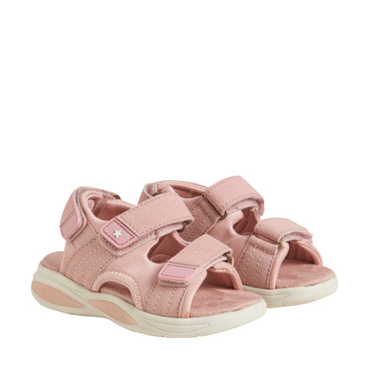 EN FANT letvægts sandaler med velcro og lys - Misty Rose - sko - MamaMilla