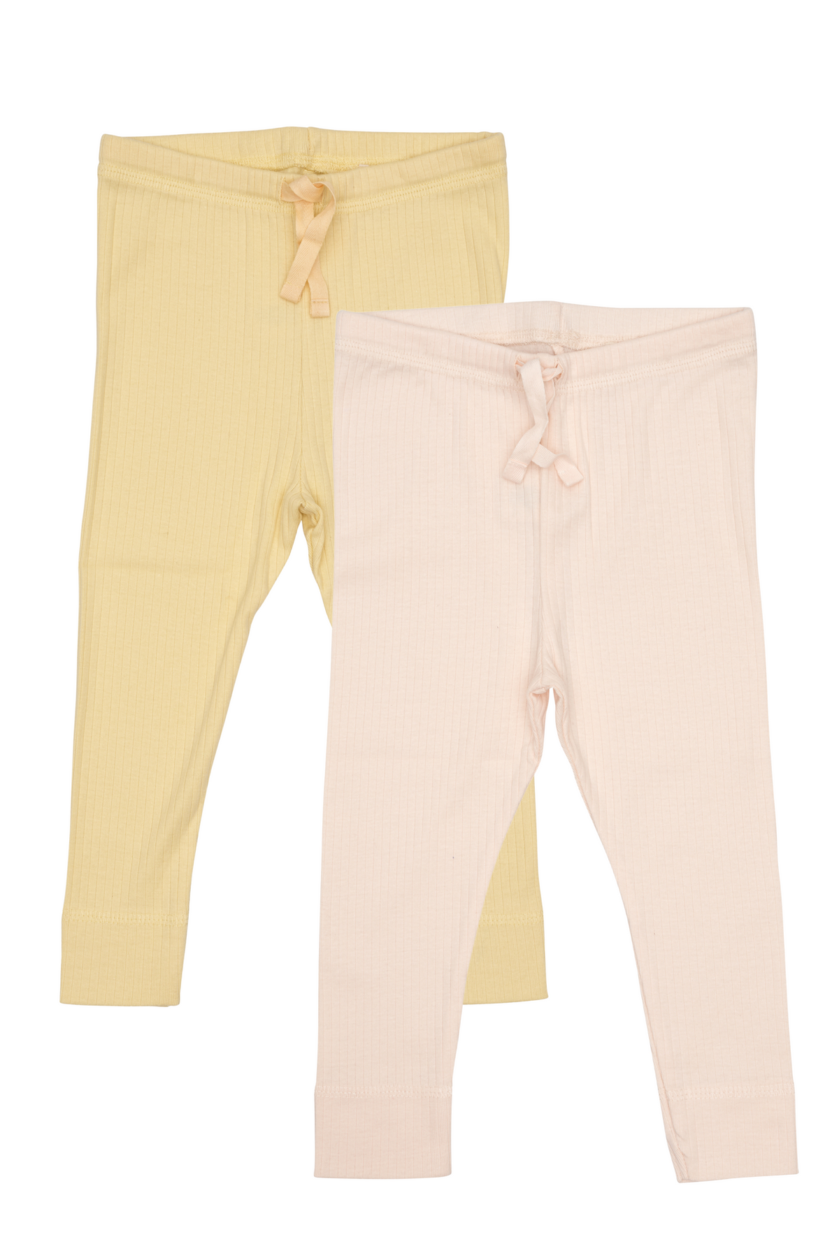Copenhagen Colors 2 pack leggings - Gul / soft pink - leggins - MamaMilla
