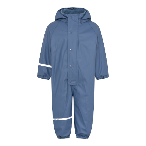 Celavi regntøj med fleece - heldragt - China Blue - regntøj - MamaMilla