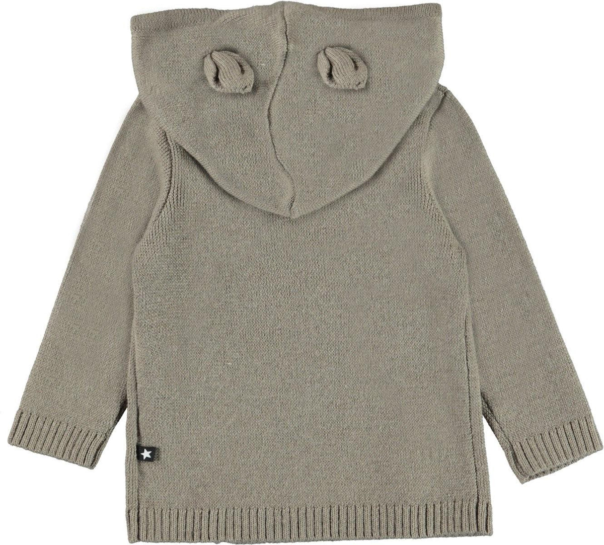 Molo cardigan med uld - Warm grey - cardigan - MamaMilla