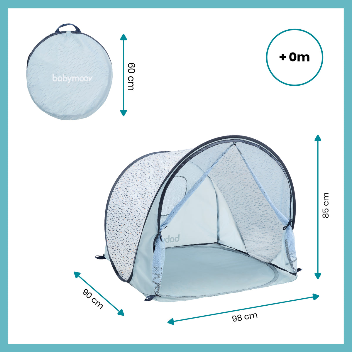 Babymoov UV-telt - Blue waves - Uv-telt - MamaMilla