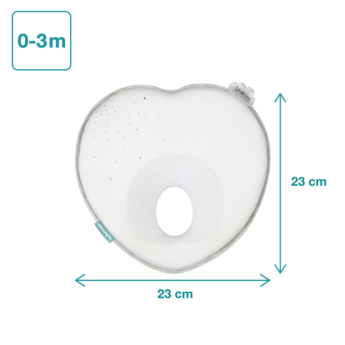 Babymoov Ergonomisk babypude - Hvid - babyhovedpude - MamaMilla
