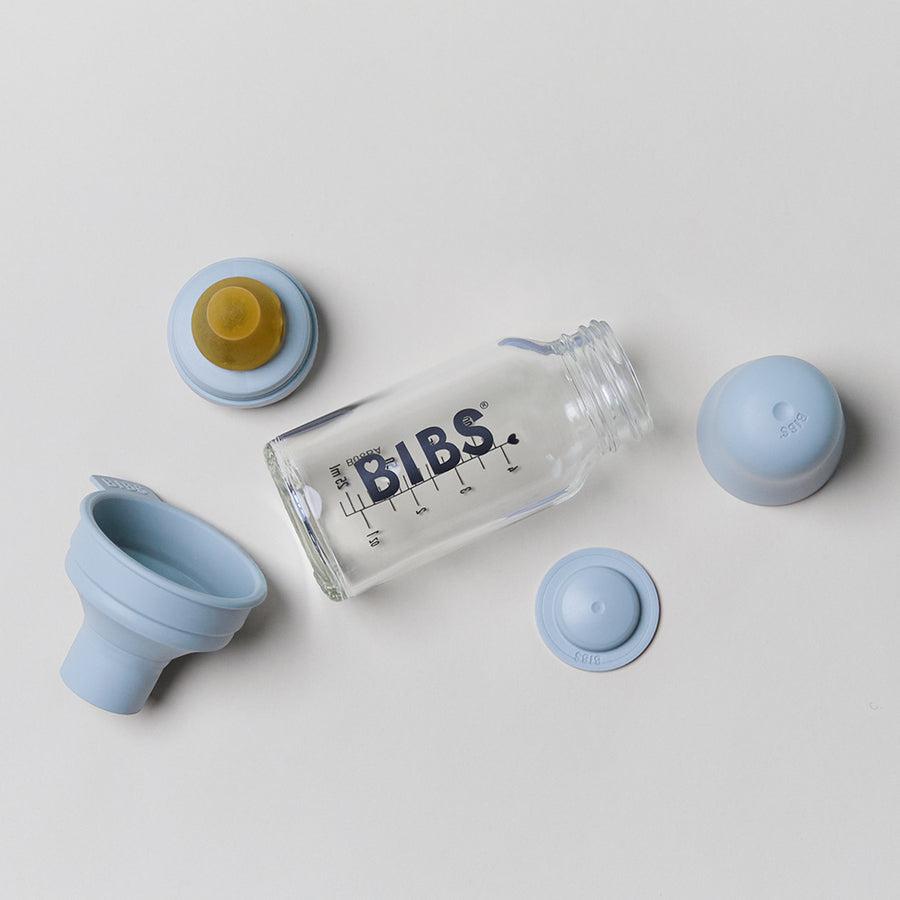 Bibs glas sutteflaske - Latex - 110 ml. - Blush - Flaskebarn - MamaMilla