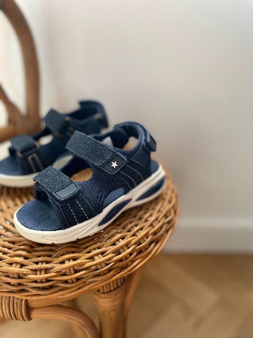 EN FANT letvægts sandaler med velcro og lys - India ink - sko - MamaMilla