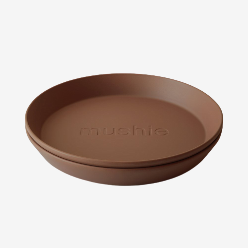 Mushie - 2 pack Tallerken - Caramel - Spise-service - MamaMilla