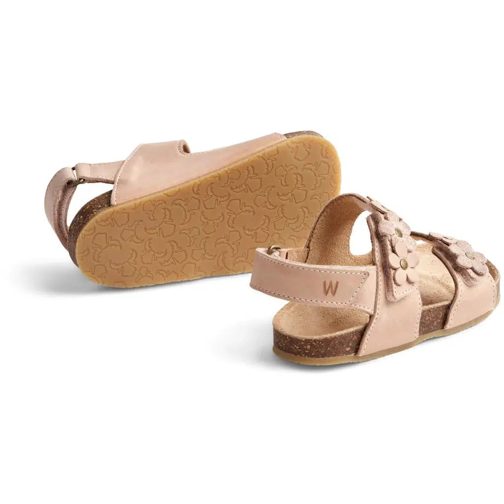 Wheat Clare Blomster Sandal - beige rose - sandal - MamaMilla