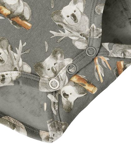 Name it body med lange ærmer - Tinno - Koala - Dried Sage - Body - MamaMilla
