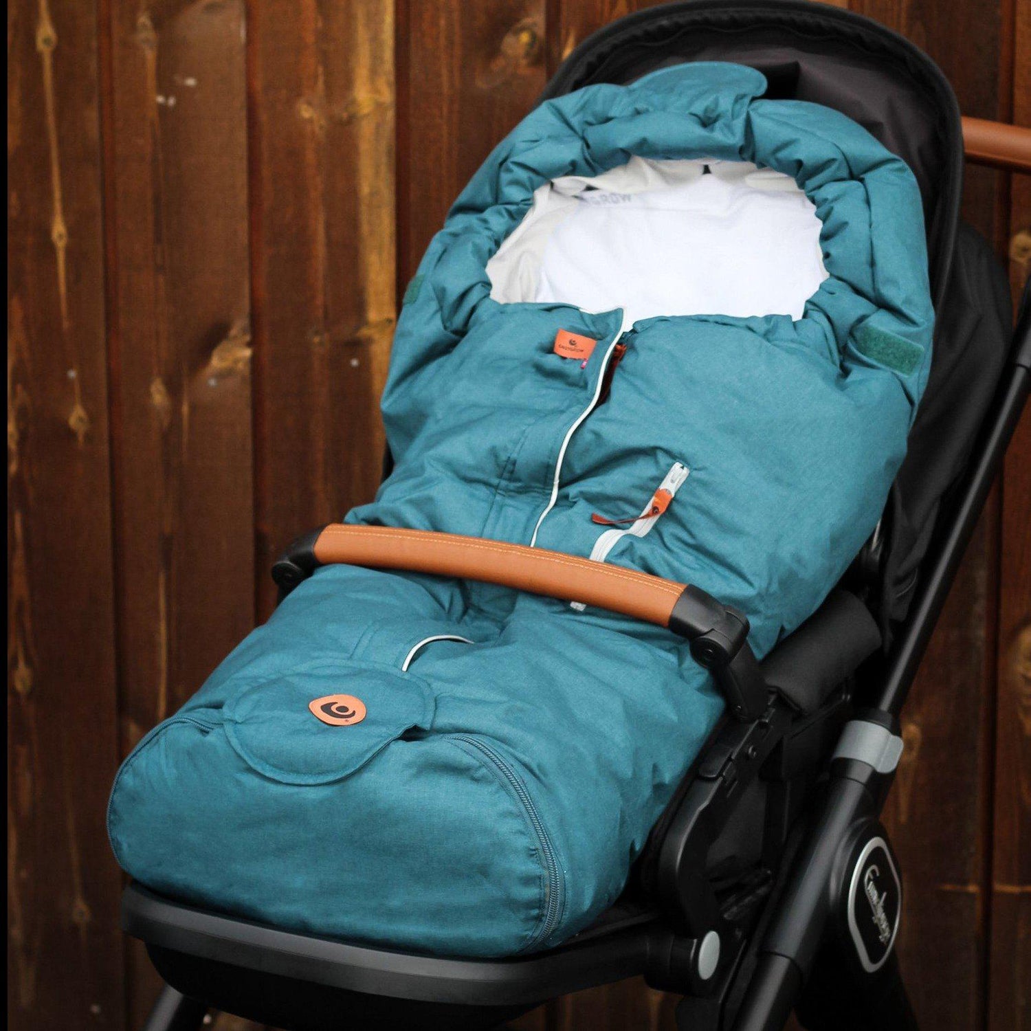 Easygrow HOOD NORSE kørepose - Sea Green - Kørepose - MamaMilla