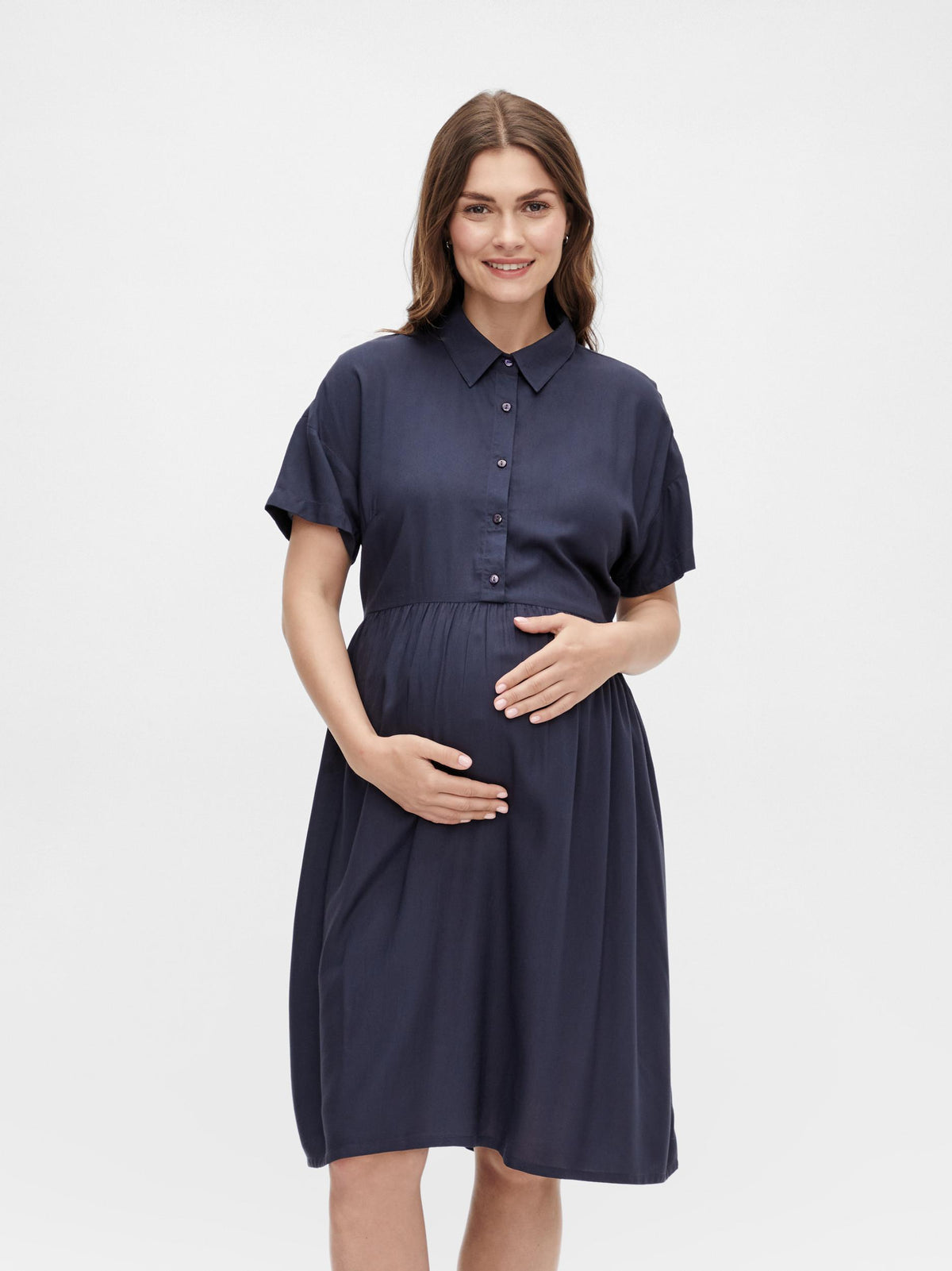 Mamalicious graviditets- og amme skjortekjole - Mercy Lia - Ammetøj - MamaMilla